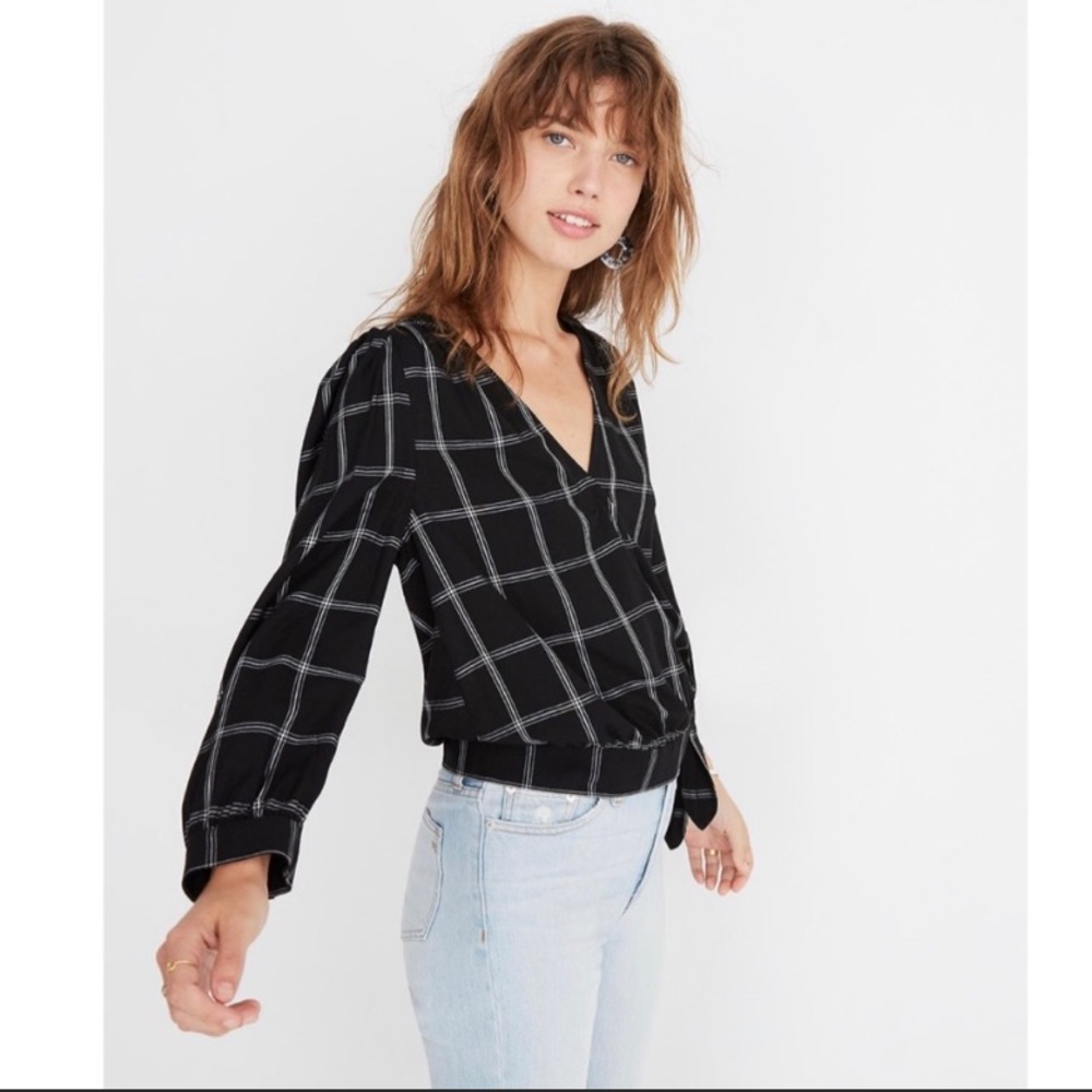 Madewell wrap top
